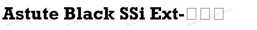 Astute Black SSi Ext字体转换